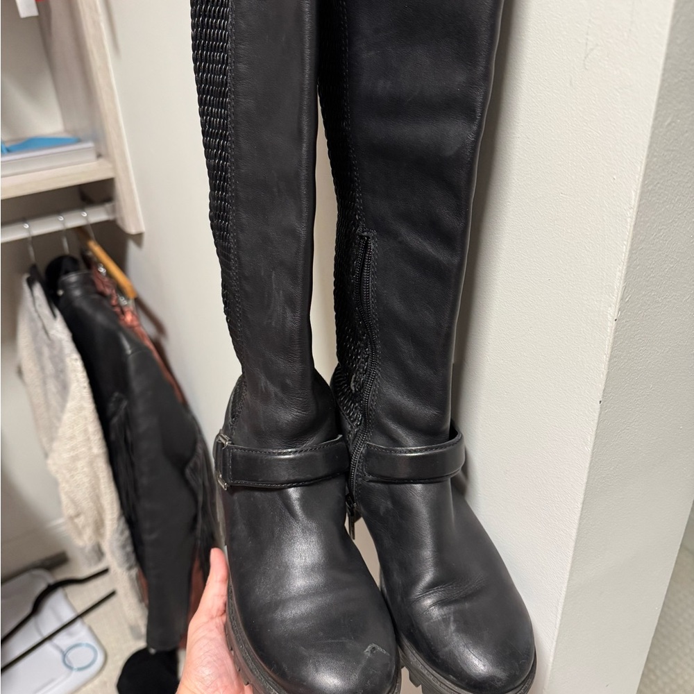 Women's Black Leather Boots